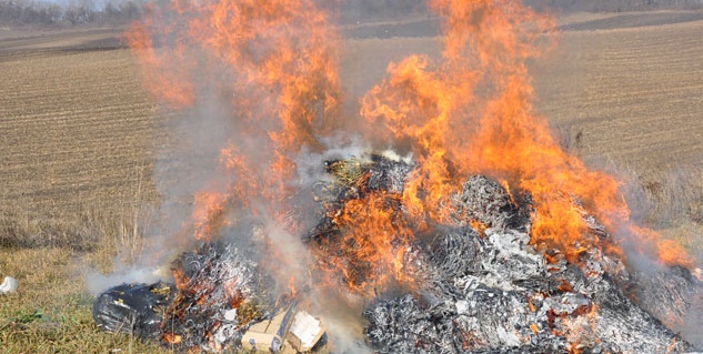 На Тернопільщині спалили пів тонни наркосировини (ФОТО) 